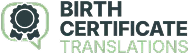 Birth Certificate Translations Logo